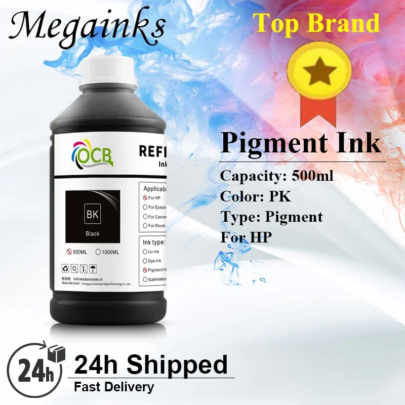 Pigment Ink 500ML For HP 72 70 T770 T790 T1120 T1300 T620 T610 T1100 T2300 Z2100 Z5200 Z3100 Z3200 Z5400 T920 T930 T2530 Printer