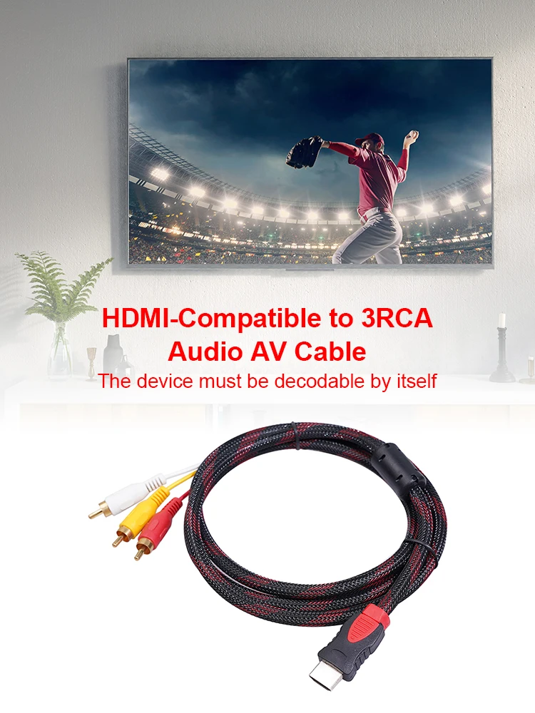 TV ڽ AV ̺ ڵ  ,  ̺-  AV ̺ ڵ, HDMI-3RCA   ȣȯ
