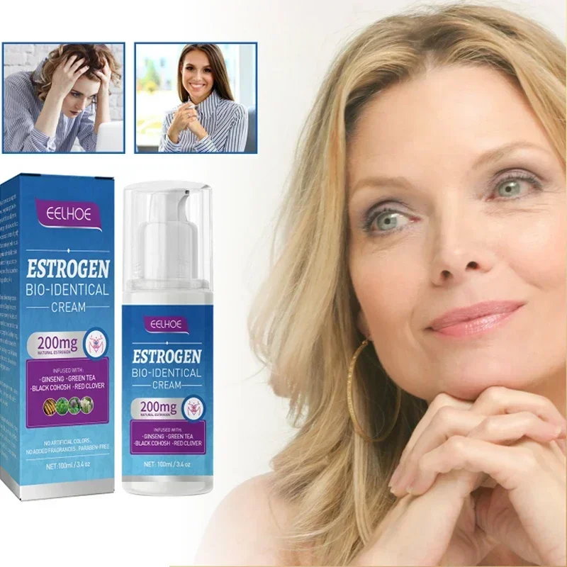 

Estrogen Relief Cream for Women Menopause Balancing Hormone Levels Reducing Fatigue Hot Flashes Mood Swings Treatment care