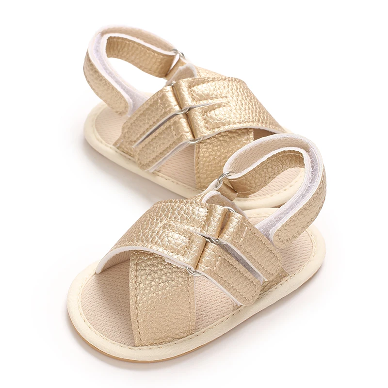New Summer Baby Shoes High Quality PU Sandals Newborn Boys Fashion Casual Soft Sole Anti slip Walking Shoes 0-18 Months 4