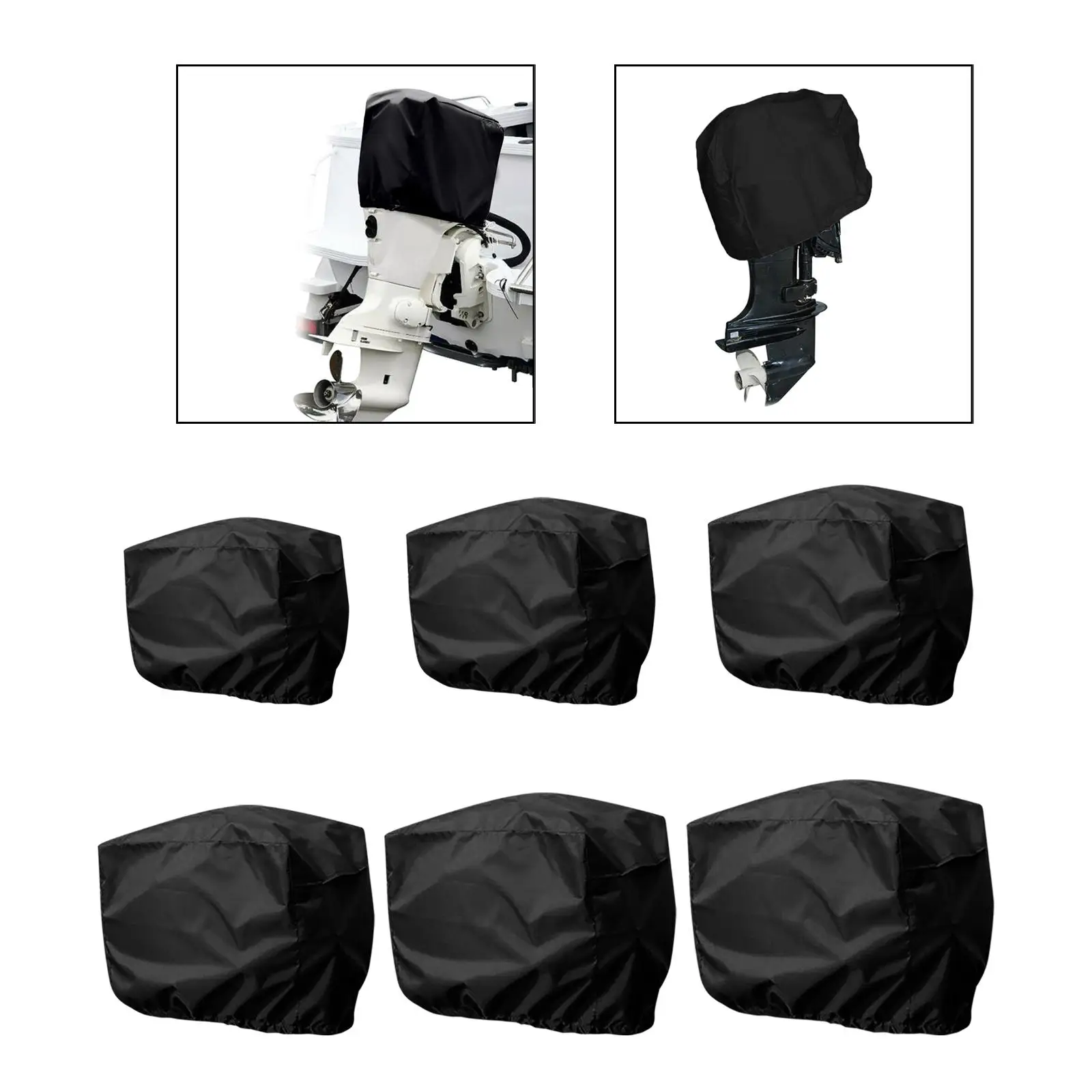 Boat Full Outboard Engine Cover Outboard Motor Cover Anti Wind 210D Oxford boat cover outboard motor cover