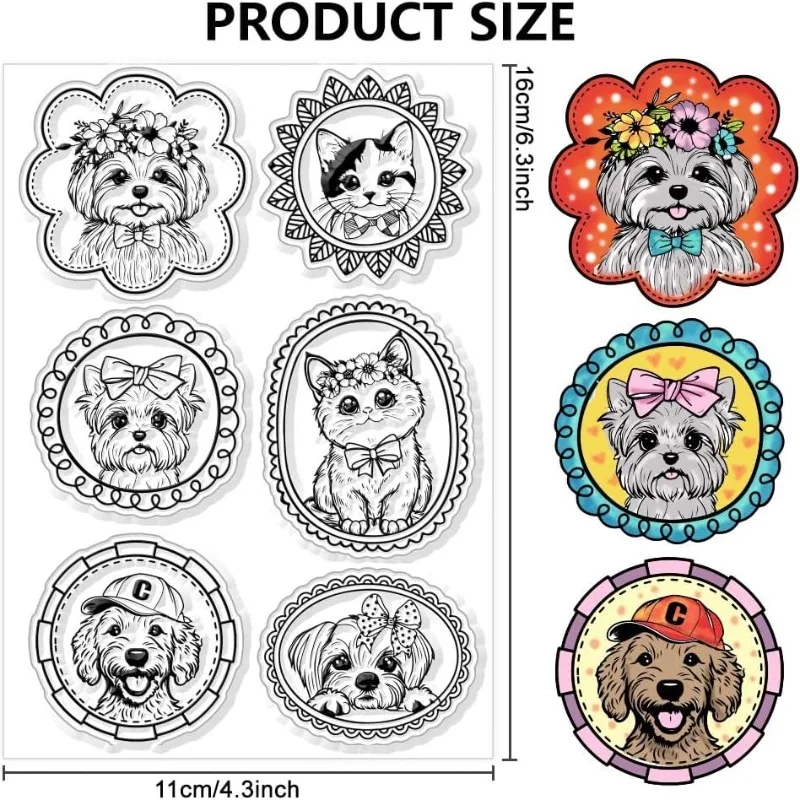 Clear Stamps Animals Clear Stamps 1Sheet
