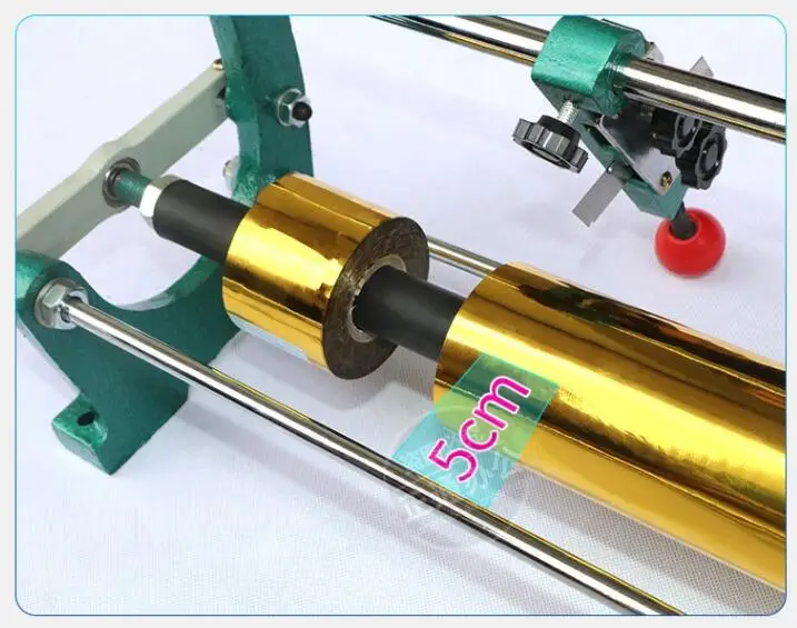 64cm width Manual Gold 26" Gilded Foil Paper Cutter PU Vinyl Cutter Slitter Hot Stamping Roll Hand Cutting Machine Tool no paper