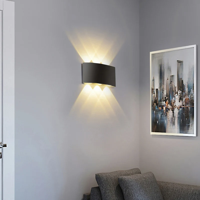 LED Wall Lamp Wall Sconces Light Wall Lamp 2/4/6/8/10W Outdoor Waterproof AC110-220V for Home Garden