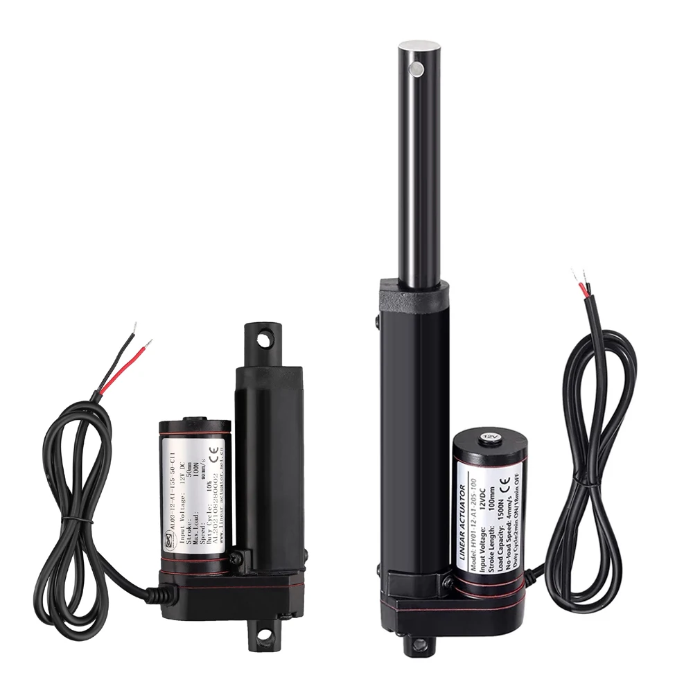 Electric Linear Actuator DC12V 100N 300N 500N 1000N Linear Actuator 150mm Stroke Drive Electric Motor