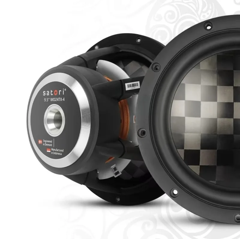 ASY-01 MW16TX-4/WO24TX-4 TeXtreme 6.5/9.5 Inch Carbon Fiber Mid Woofer Speaker 4ohm/60W/90W (1PCS)