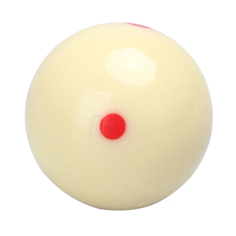 

Roundness Hardness Cue Ball Measle Pool-Billiard Practice Resin 5.72cm 2 1/4” Red 6 Dot Spot Standard Training