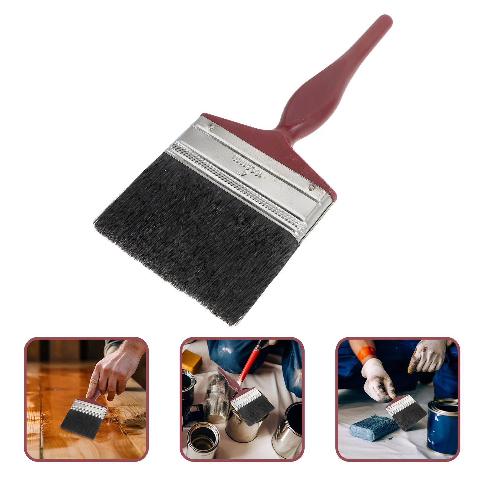 

Paint Brush Stain to Apply for Wood Walls Deck Mixed Bristle Applicator Brushes