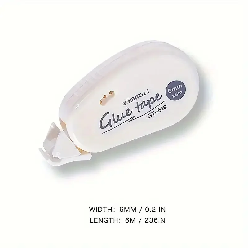 Двостороння клейка стрічка з крапками - ідеально підходить для скрапбукінгу, фотографій, щоденників і рукоділля, шкільних канцелярських товарів