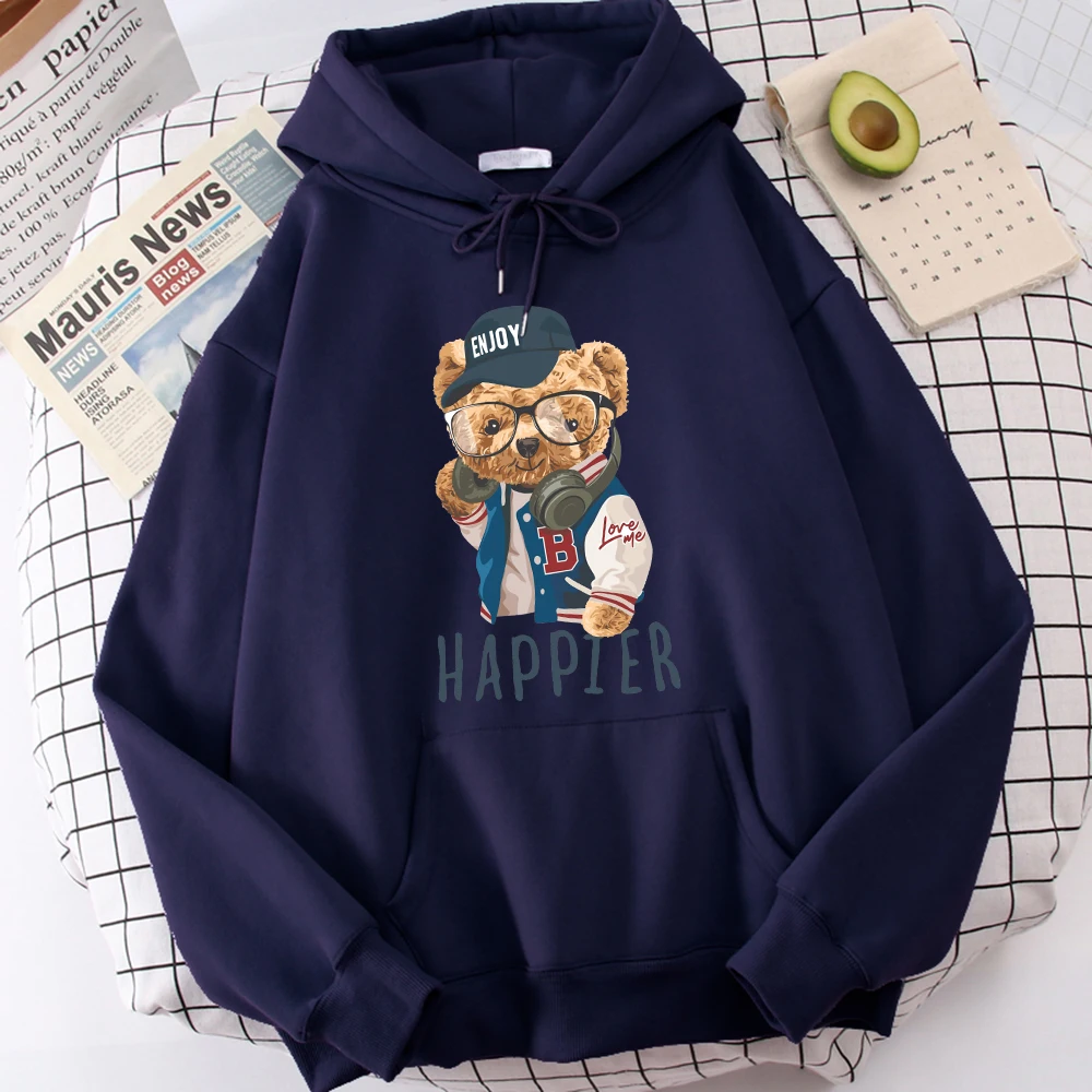 

Only Music Can Make Me Happier Hoodies For Men Versatile Hat Rope Sweatshirt Classical S-Xxl Clothing Hip Hop Soft Hoodie Male