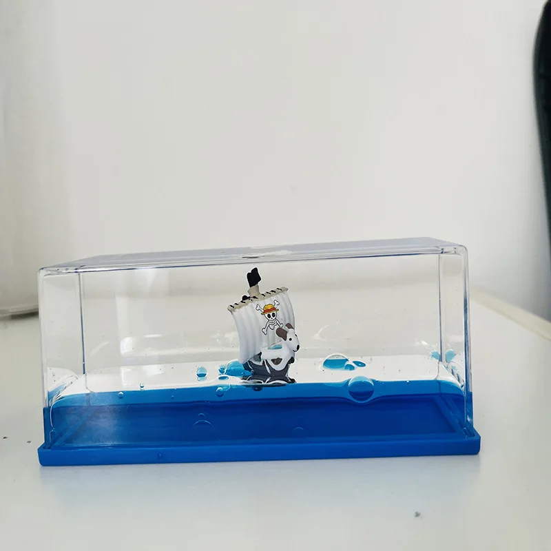 Nave In Liquid Thousand Sunny Fluid Liquid Drift Floating Boat Creative Ship Bottle Living Room Decoration
