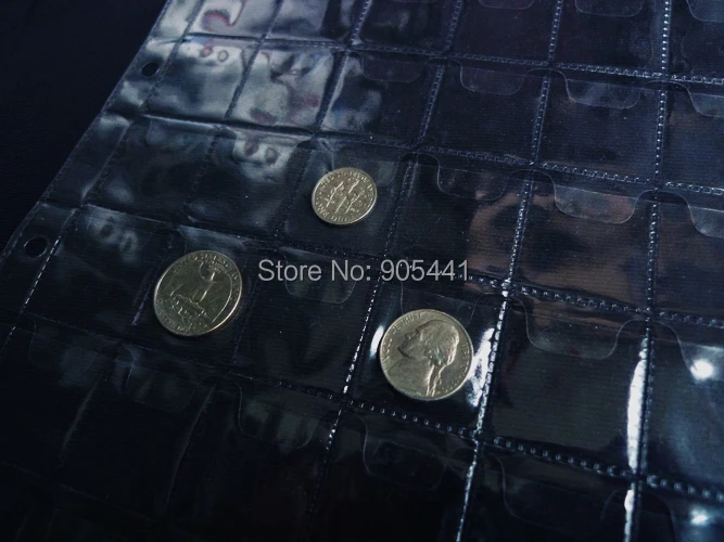 32*28mm 10 Pcs Album Pages 42 Pockets Money Coin Note Currency Holder For Coin And Money Collection