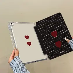 White Love Adornment Tablet Case with Enhanced Protection and Stylish Design for 2024 iPad Pro 13 M4 (YZGTSM - TD12615)