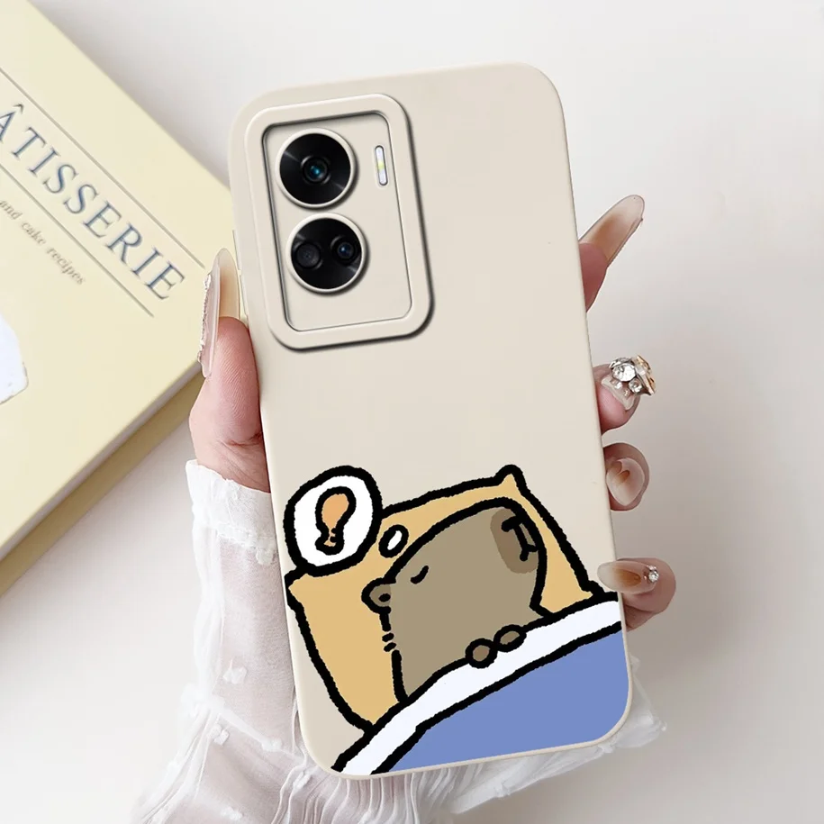 Shockproof Soft Liquid Silicone Phone Case with Popular Flower Design