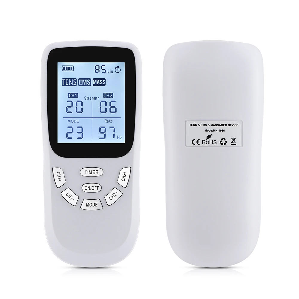 36 Modes Electric Muscle Stimulator Body Physiotherapy Device EMS TENS Pulse Ele