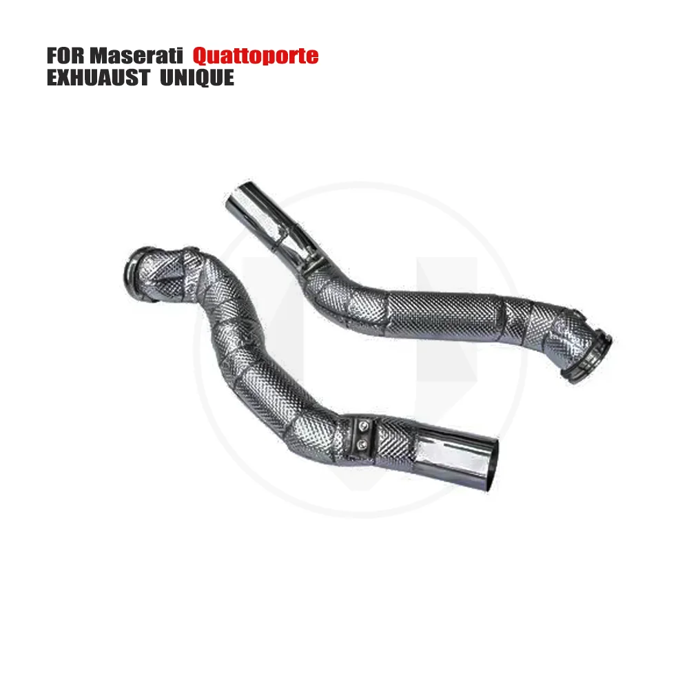 

UNIQUE Exhaust System High Flow Performance Downpipe for Maserati Quattoporte 3.0T With Catalytic Converter Header