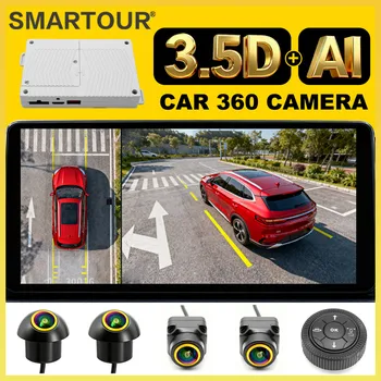 Universal 360 Degree Bird View Car Camera System HD 1080P 4 AI Surround Parking Camera AHD