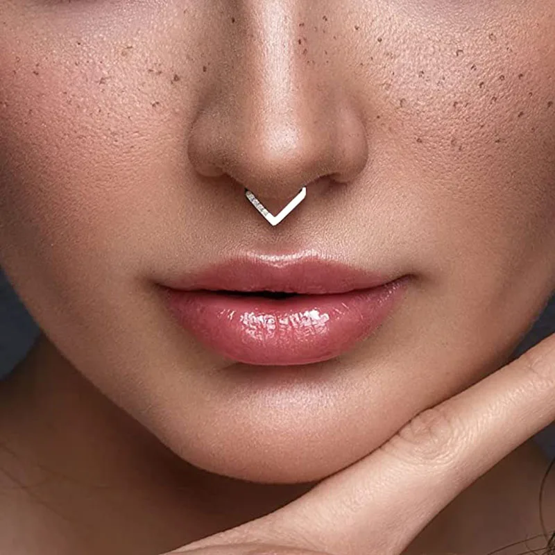 Hinged Septum Triangle Septum Clicker Piercing Clicker Ring