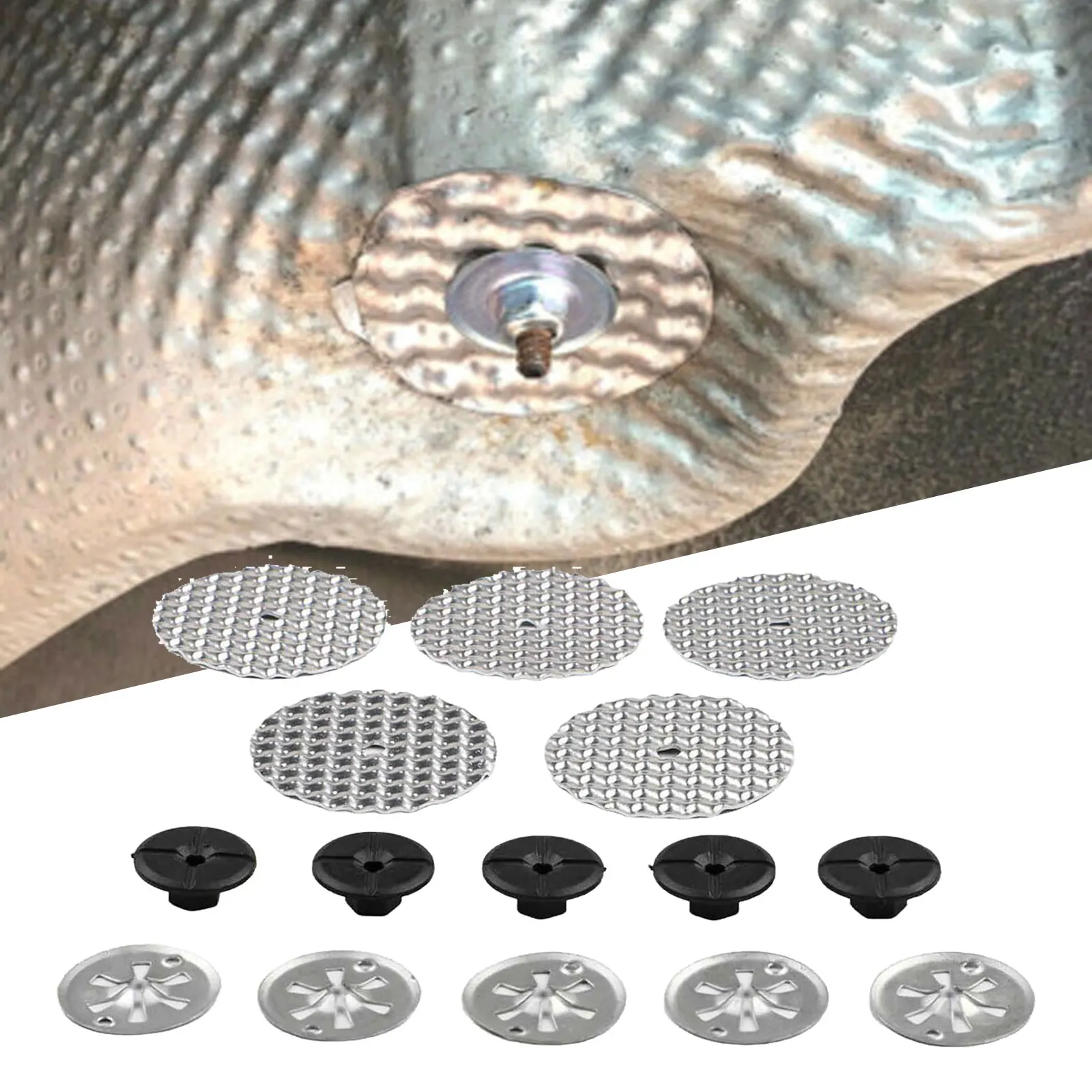 15Pcs Heat Shield Repair Kit N90796501 Heat Protection Plate 6715468 Heat Shield Washer Attachment Repair Kit