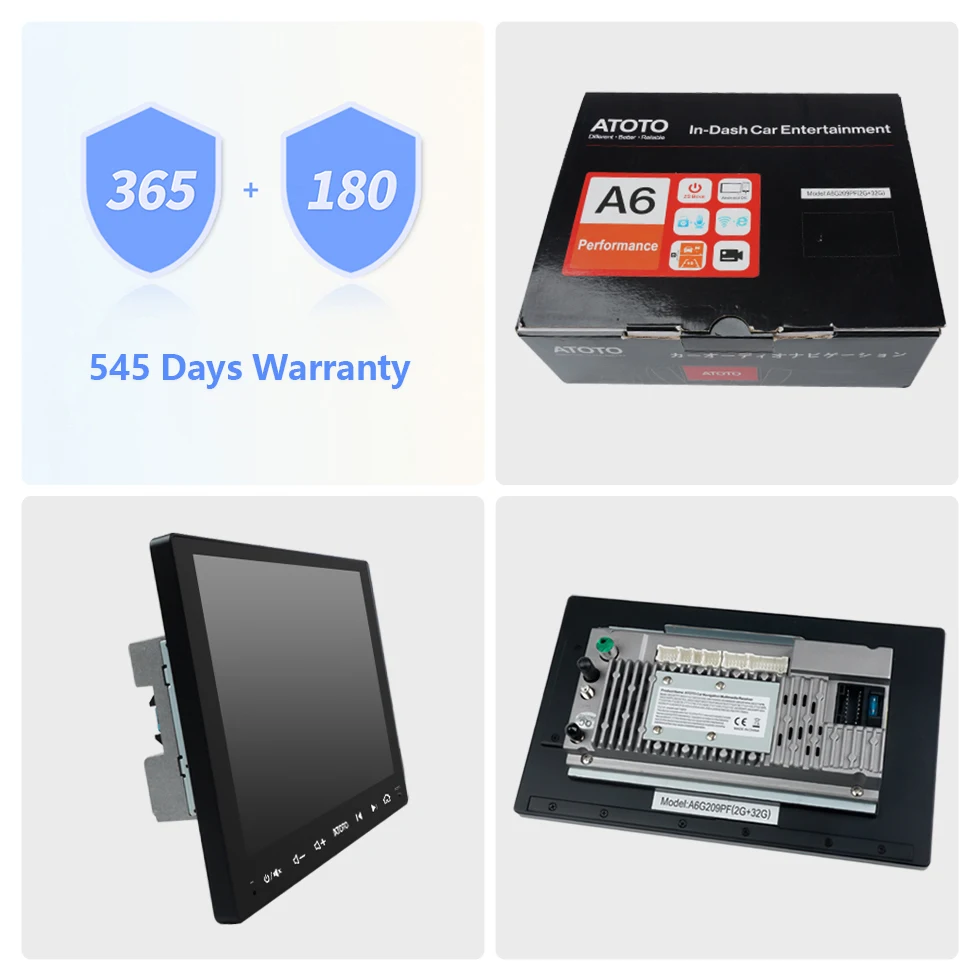 ATOTO 9 inch Android Car Radio Double 2 Din with LRV Camera