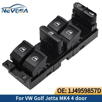 LHD For VW GTI Golf 4 Jetta MK4 1999 2000 2001 2002 2003 2004 Bora BEETLE Passat B5  Window Control Switch Button 1J4 959 857D