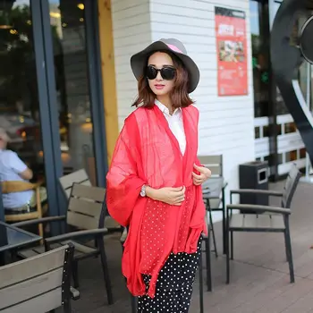 وشاح أحادي اللون للرجال والنساء ، حجاب ، شالات ، لفافات ، حماية من الشمس ، أوشحة الشاطئ ، رباط العنق ، علامة تجارية مصممة ، الصيف 2