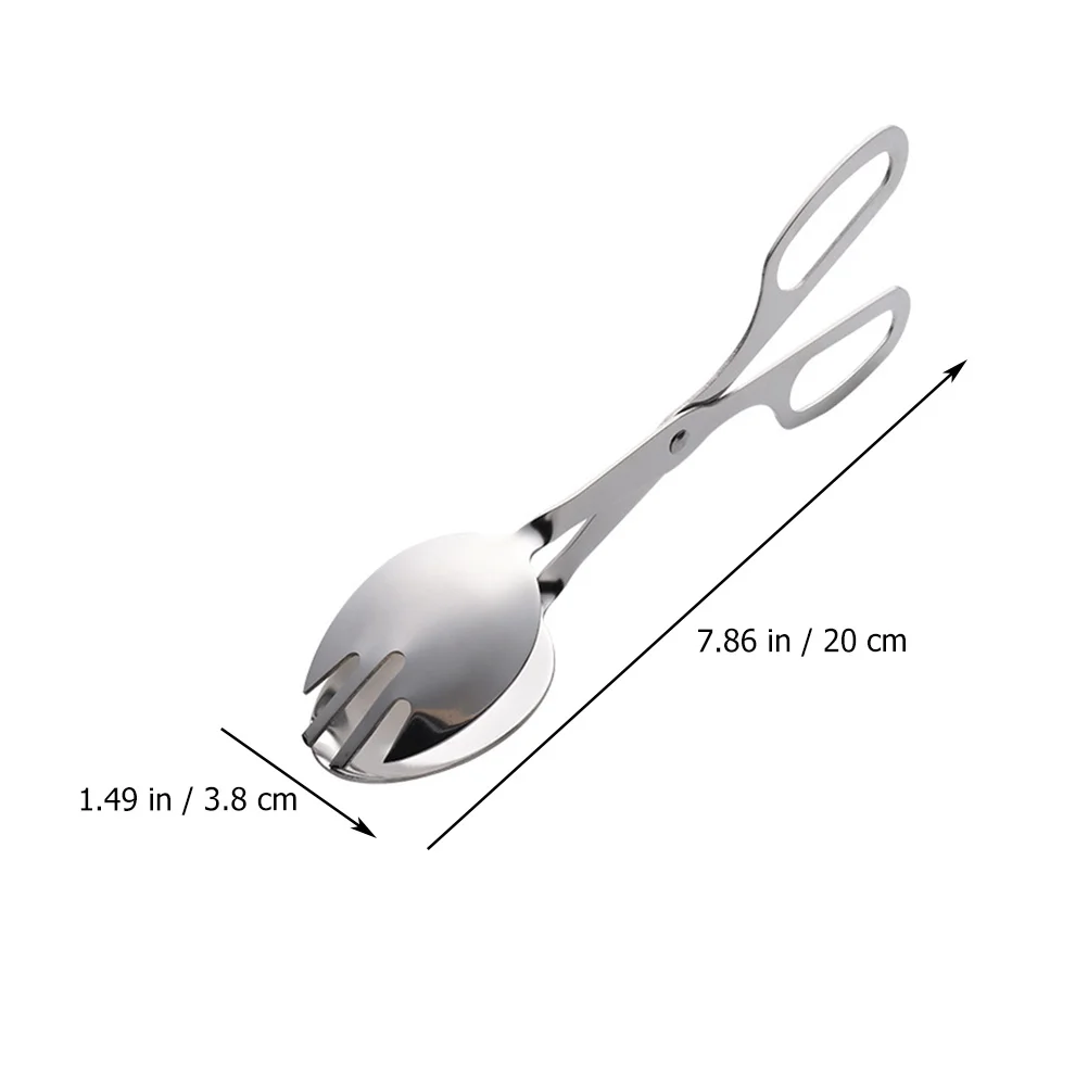 food tongs Salad Holder Food Clip Bakery Supplies Kitchen Serving Ins Tong Gnocchi Pasta Metal Bread Buffet Tongs Kitchen Baking Tools Clip