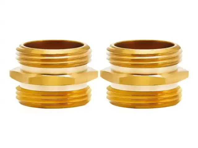 2 Pezzi Adattatore Per Tubo Da Giardino 3/4 GHT Maschio X 1/2 NPT Maschio | Raccordo In Ottone Per Irrigazione A Goccia E Sistemi Agricoli | Connettore Universale Antigoccia