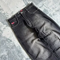 American Fashion Hip Hop Joker Oversized Jeans Women Street Y2K New Clearance Spot Hot Mopping Wide-leg Pants Unisex Loose Jeans - Image 3