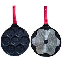 7 Cup Pancake Pan Nonstick Breakfast Griddle Dinosaur Animals Waffle Maker Pancake Mold Pan for Kids Egg Omelet Crepe Frying