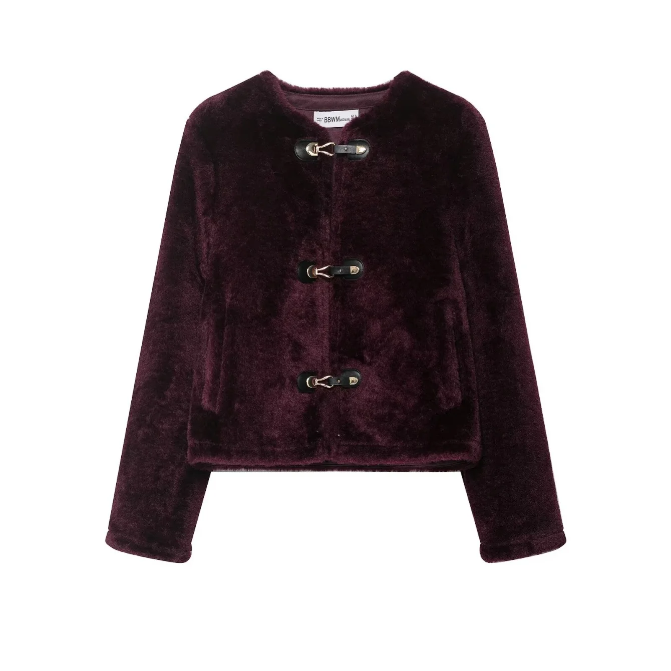 Women Double-Sided Fake Fur Short Jacket Female Loose Casual Single-Breasted Coat Autumn Winter Full Sleeve Jacket Streetwear