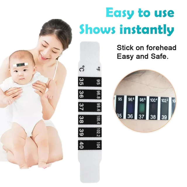 Baby Infant Child Forehead Termomete Body Head Thermometer Fever  Temperature Monitor Strips Sticker Tape Measurement Tool