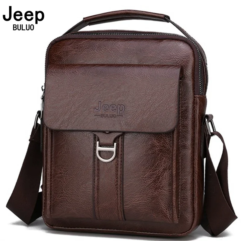 Mens Shoulder Bag Luxury Jeep Jeep Buluo Shoulder Bag Men's Leather