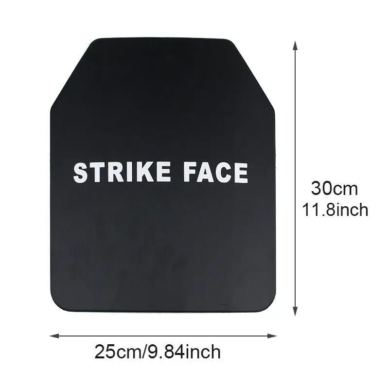 

NIJ IIIA 10"x12" 25x30cm Anti Bullet Proof Steel Plate For Tactical Safety Vest Ballistic Body Armour Stab-Proof Composite Board