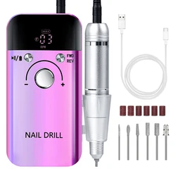 High-Speed Rechargeable Nail Drill with Low Noise for Professional Manicures (Dazzling Set)