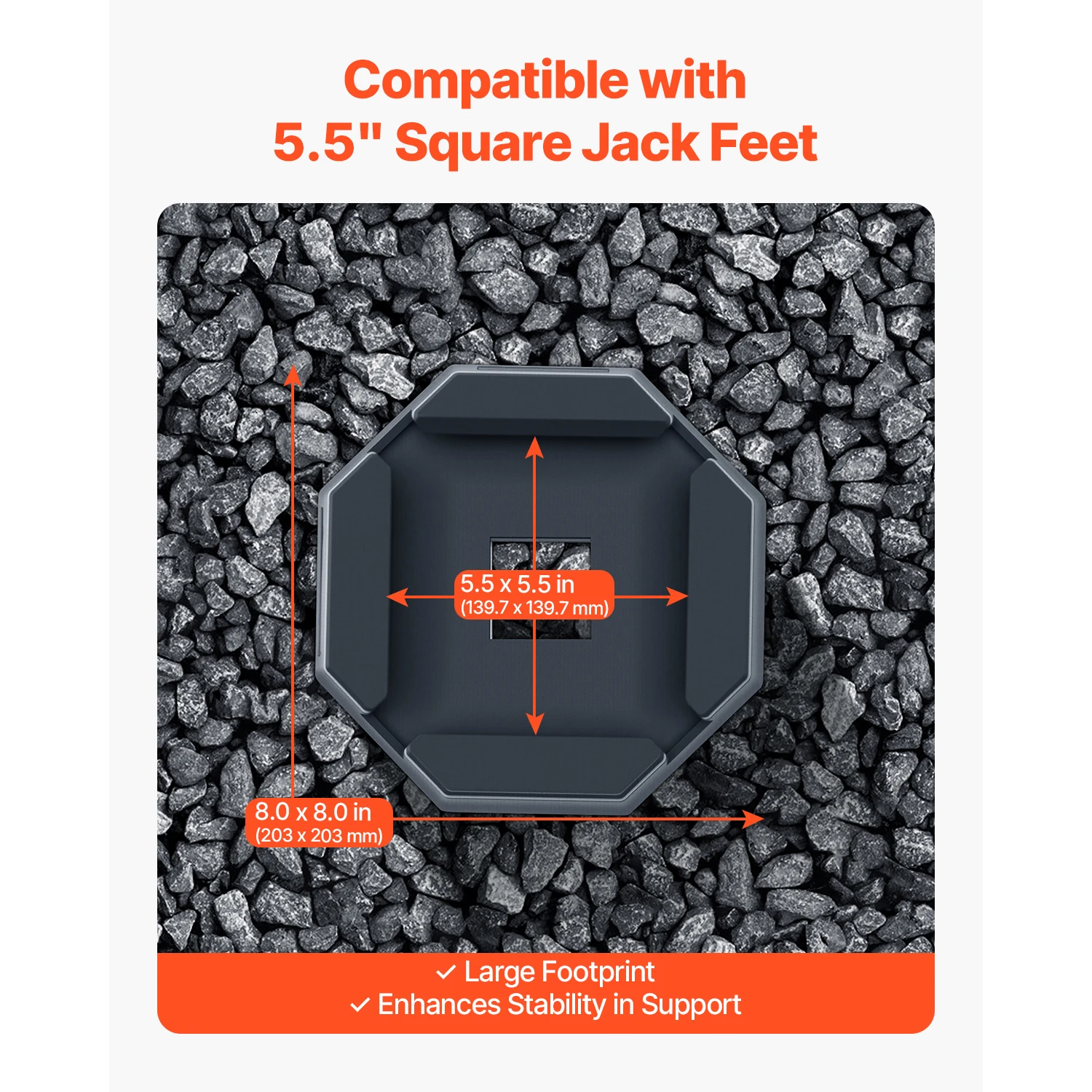 Rubber RV Leveling Pads for Trailers and Motorhomes