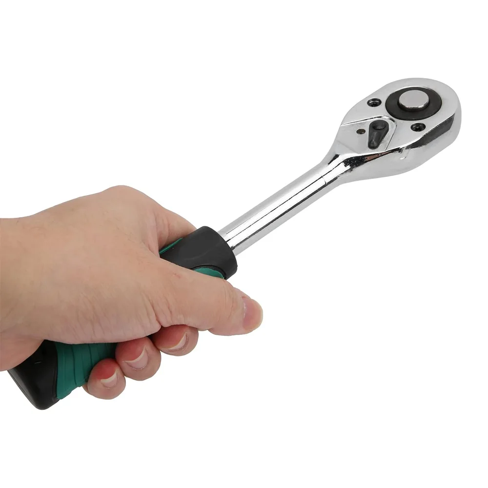 227-teiliges Mechaniker-Werkzeugset, 1/4 Zoll, 3/8 Zoll, 1/2 Zoll Steckschlüsselsätze mit Schraubenschlüssel, Socke, Schraubendreher-Werkzeugsatz für die Reparatur von Autos und Motorrädern – Detail 2