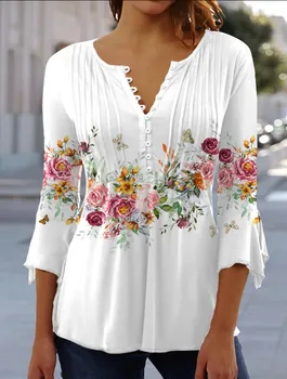 Round Neck Regular Floral 1