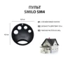 Compatible with Nice SMILO SM2 SMILO SM4 Garage Door Remote Control SMXIS SMX2 OXI OX2 SMXI SMX2R 433.92MHz Rolling Code Gate 5