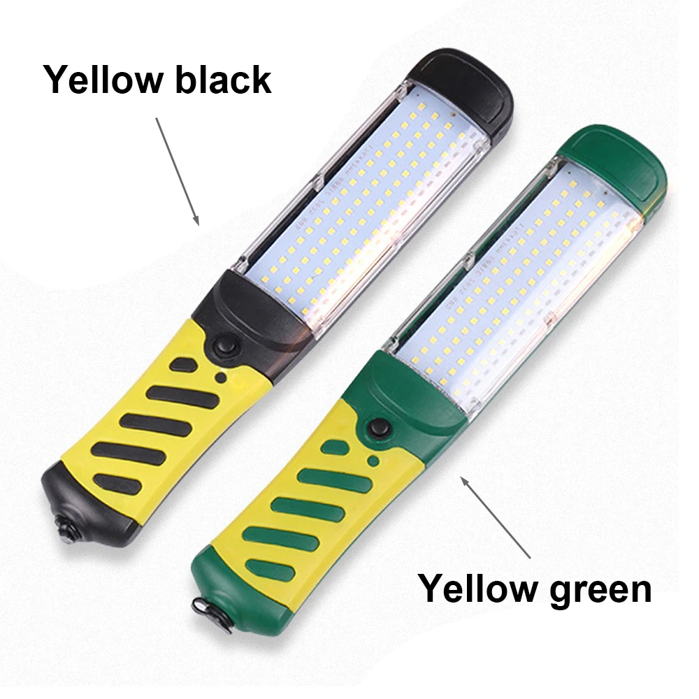 110V 220V LED Work Light Portable Flashlight 80LEDs Magnetic Car Inspection Repair Lighting Handheld Lantern Work Lamp led light portable flashlight