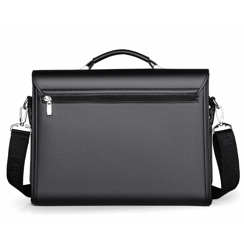 Multi layer high-capacity laptop bag Horizontal square genuine leather men's business handbag Genuine leather men's briefcase