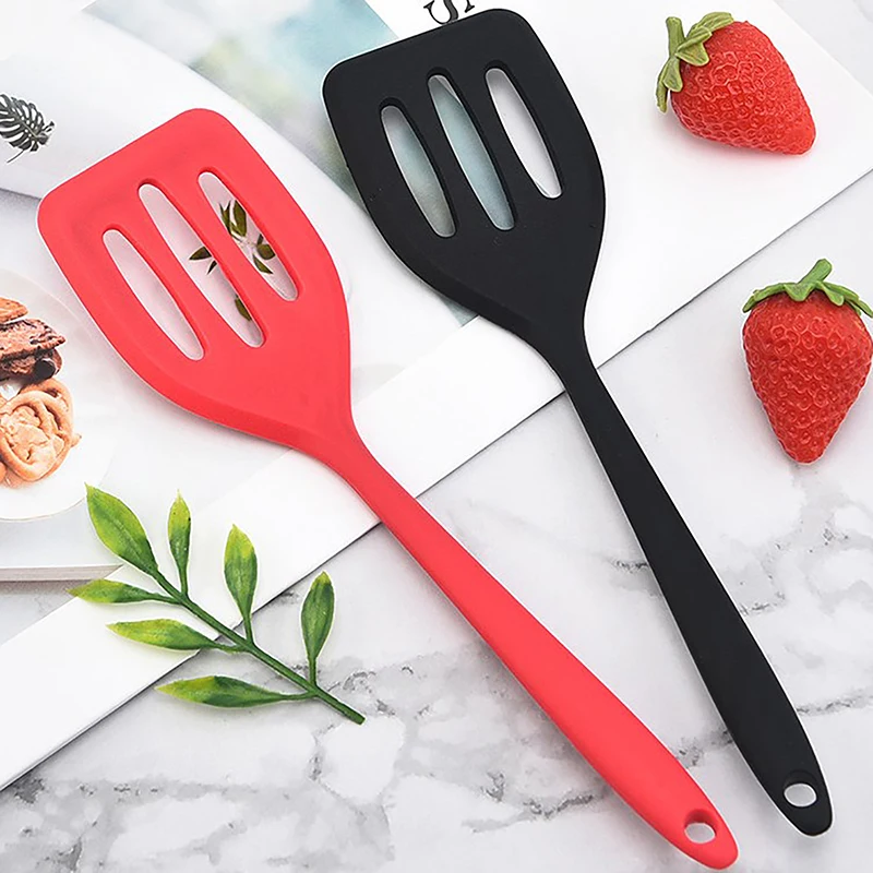 Silicone Slotted Turner Kitchen Cooking Tools Non-Stick Cooking Spatula  Pancakes Frying Pan Shovel Silicone Cooking Utensils