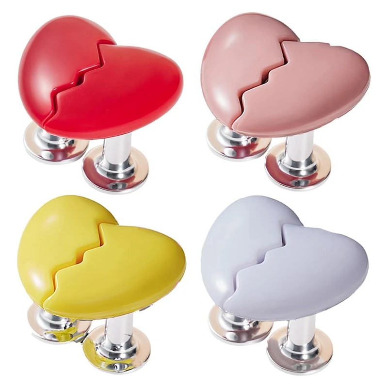 

4 PCS Round Shaped Colorful Toilet Press Button, As Shown Plastic Simple Round Toilet Tank Button Aid