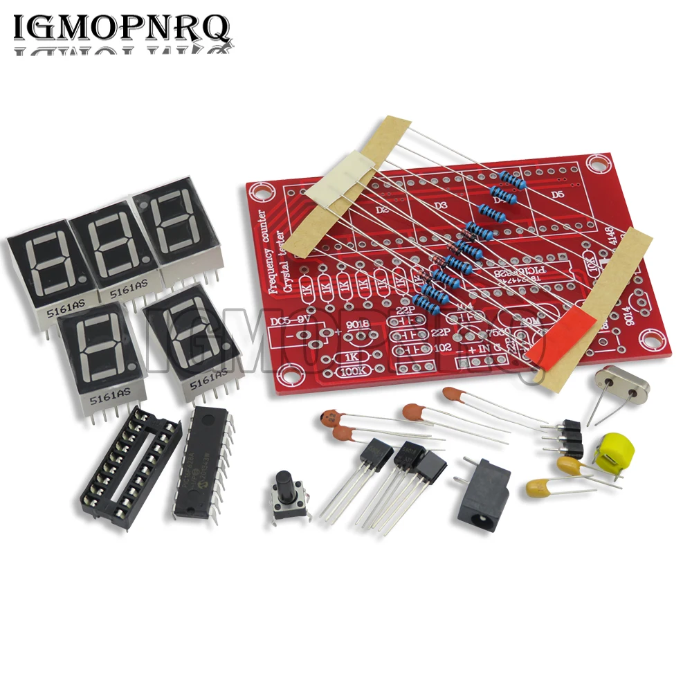 RF 1Hz 50MHz DIY Kits Crystal Oscillator Frequency Counter Meter