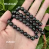 Wholesale Natural 8mm Garnet With Astrophyllite Symbiosis Smooth Round Loose Beads For Making Jewelry DIY Necklace Bracelet 2