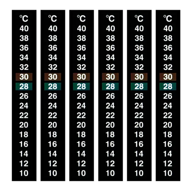 

Stick-on Digital Thermometer For Aquarium Fish Tank Dual Scale Discolor Temperature Strip Sticker Temperature Control Tools Hot