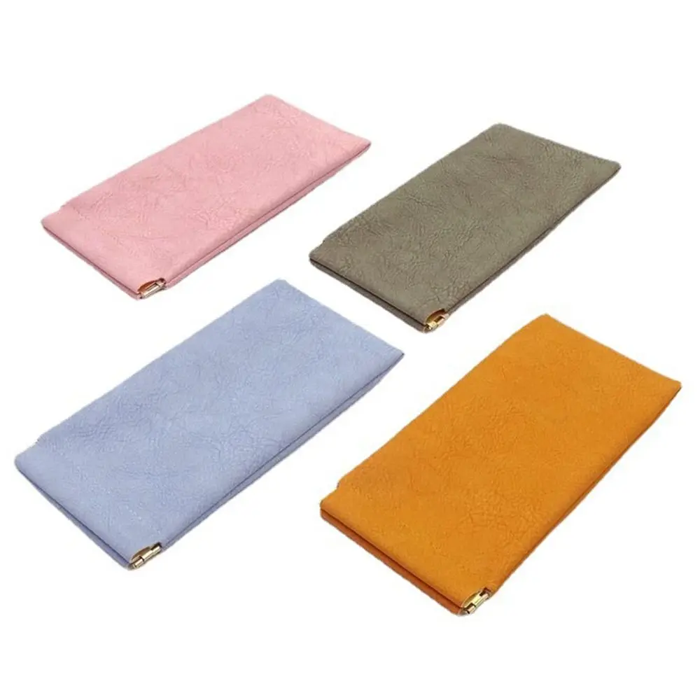 

Simple Sunglasses Glasses Bag Portable PU Leather Soft Sun Glasses Pouch Eyewear Accessories Unisex