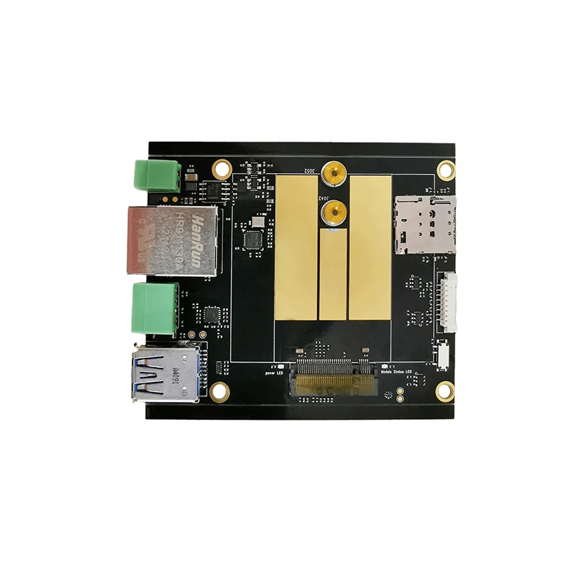 

5G module EVB board USB3.0 port Gigabit RJ45 for SIMCOM SIM8200EA Quectel RM500Q-GL Fibocom FM150-AE HUAWEI MH5300-31 5G modem