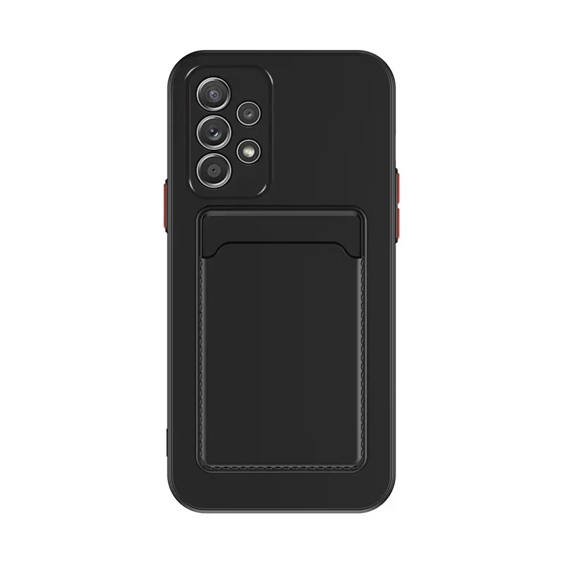 Premium Soft Silicone Card Holder Wallet Back Cover - Slot Design