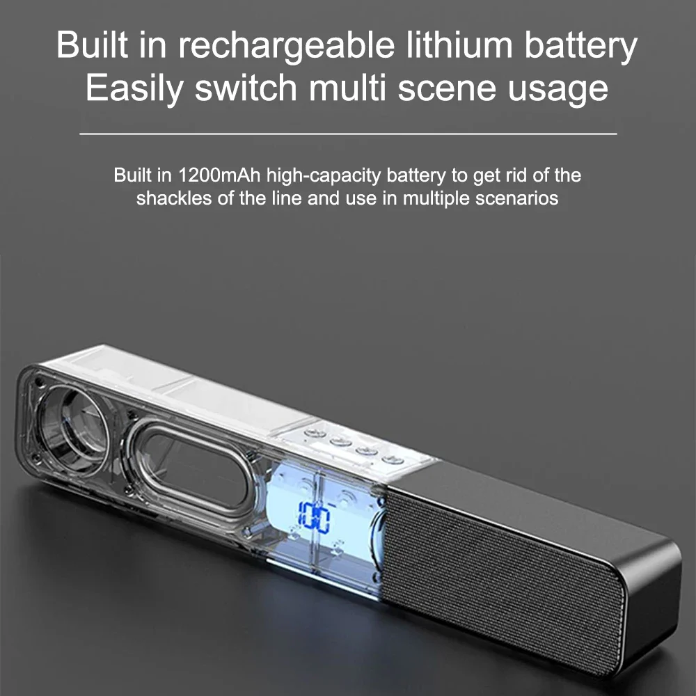 Description Picture 2 of itemMultimedia Home Theater Portable Wireless Speaker Subwoofer Soundbar TV Computers HIFI Bass Speakers For U Disk AUX Bluetooth